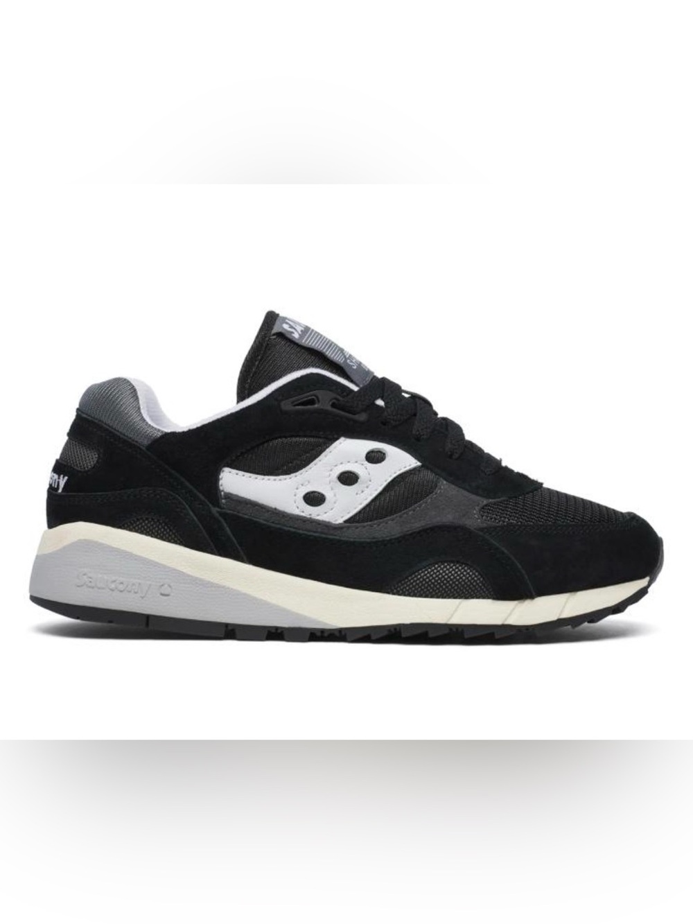 Saucony Men’s Black, White & Gray Casual Running Sneaker